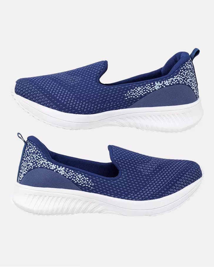 Slip On Peônia - Marinho / Azul