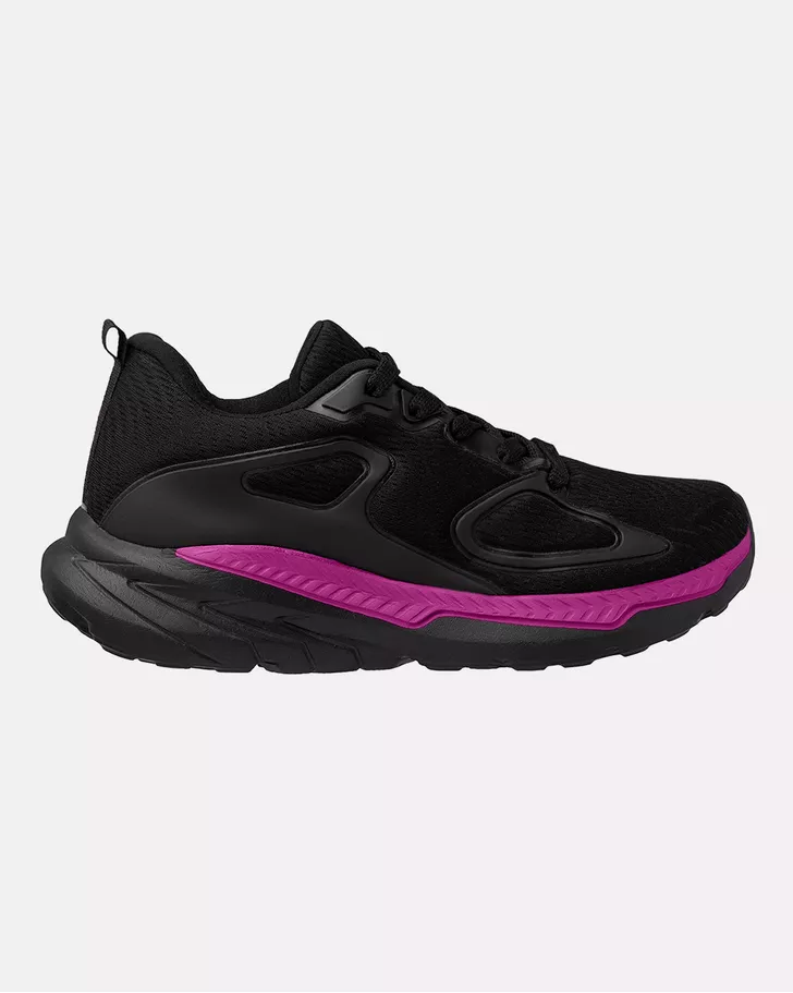 Tênis Pluma - Preto / Fucsia