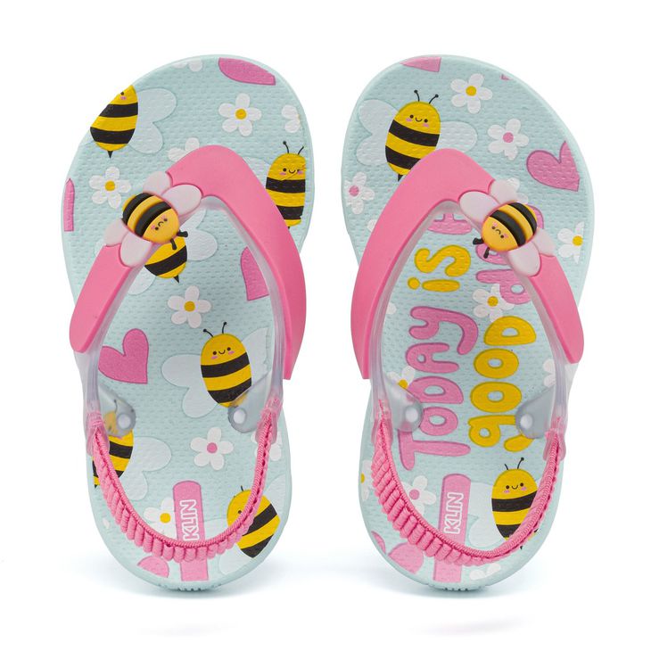 CHINELO KLIN 442137 AZUL/ROSA DOCE