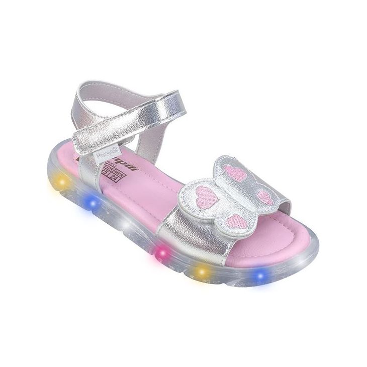 SANDALIA PAMPILI 697064 LED PRATA