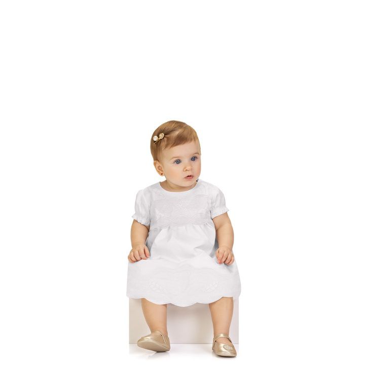 VESTIDO MILON 2001206 BATIZADO 0 A 24 MESES