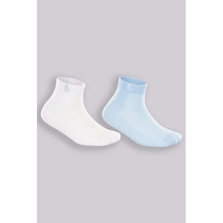 KIT C/2 MEIA LUPO 2025 BRANCO/AZUL