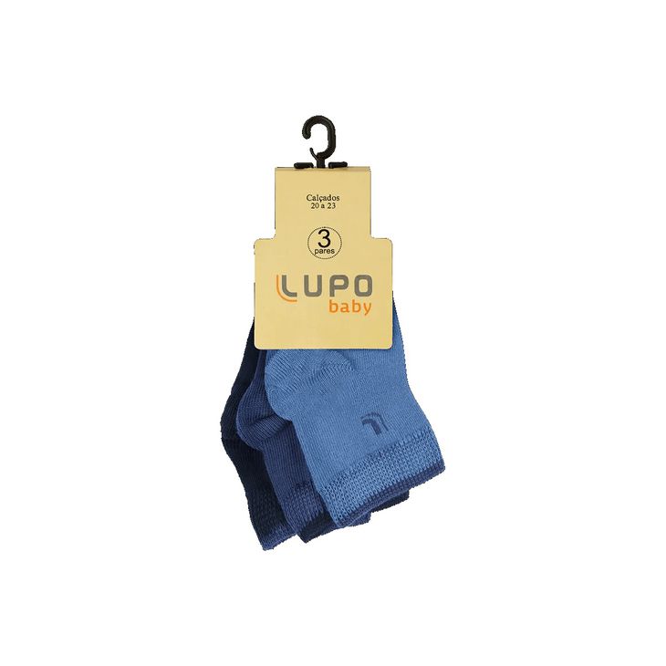 KIT C/3 MEIA LUPO 2165 AZUL/MARINHO/PETROLEO