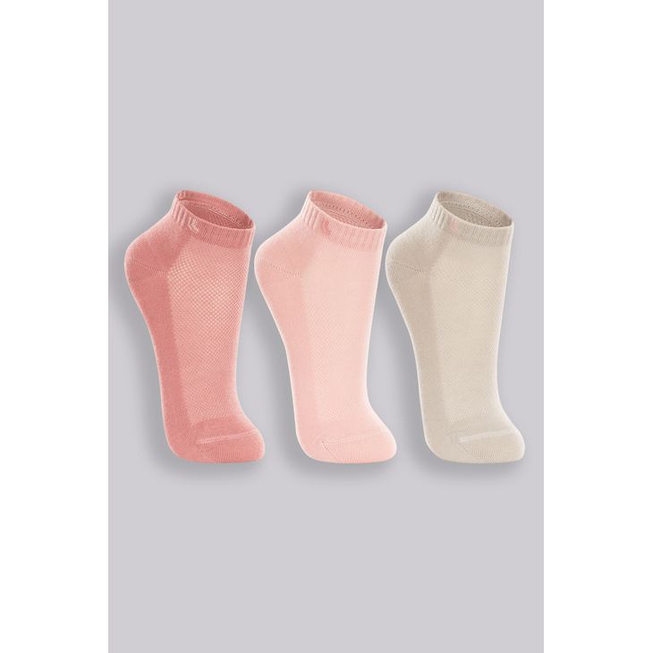 KIT C/3 MEIA LUPO 2725 ROSE/ROSA/CINZA