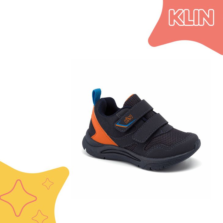 TENIS KLIN 199131 MARINHO/LARANJA/CIANO