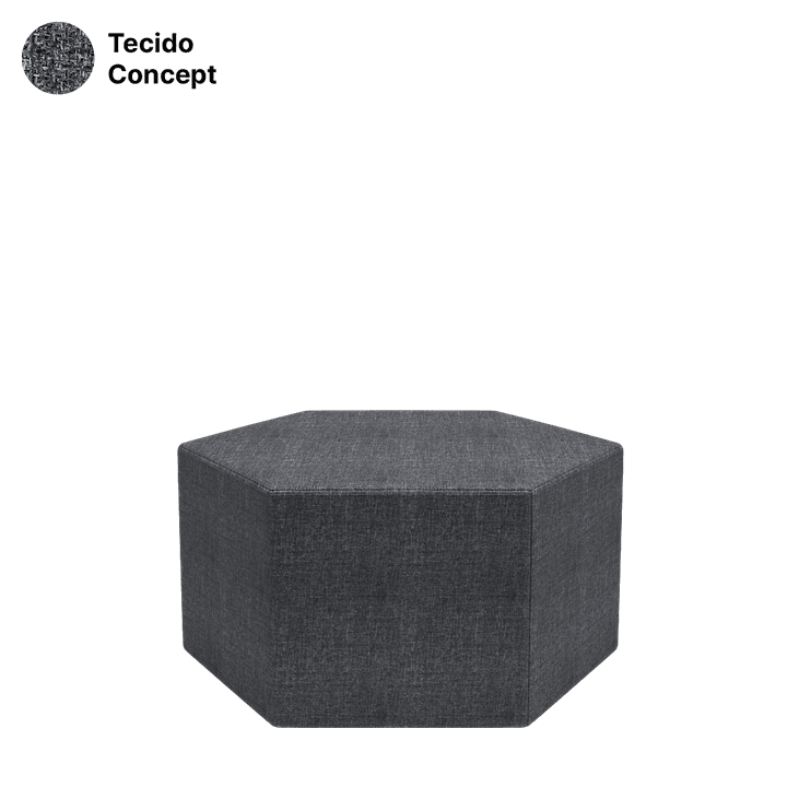 Puff Alelo 05 Concept Formato Hexagonal Moderno e Versátil