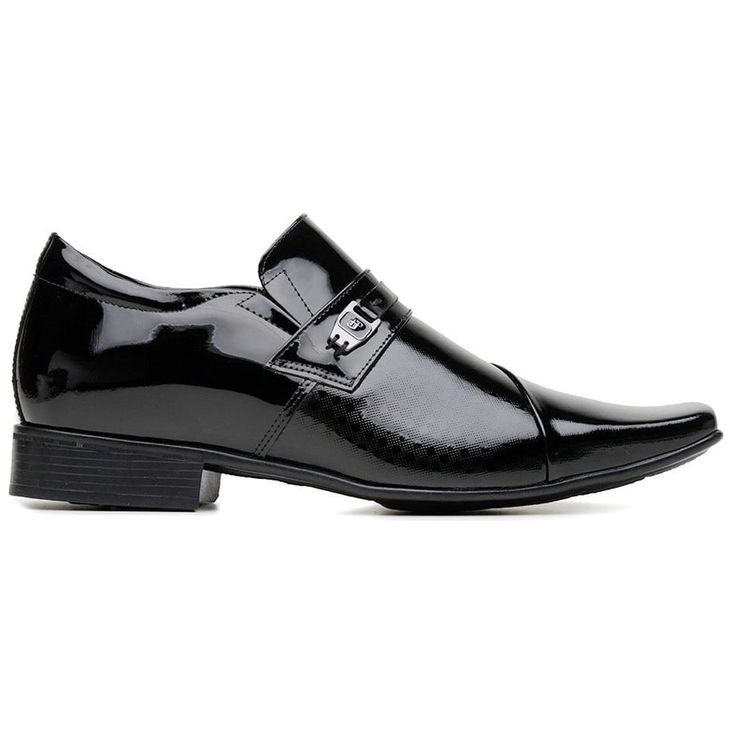 Sapato Social Jota Pe Altura +6,5cm Couro Verniz P... - Sapataria Web