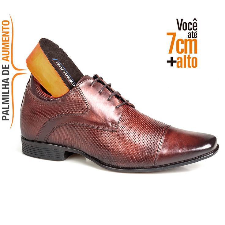 Sapato Social Masculino Rafarillo Alth Com Salto 7... - Sapataria Web