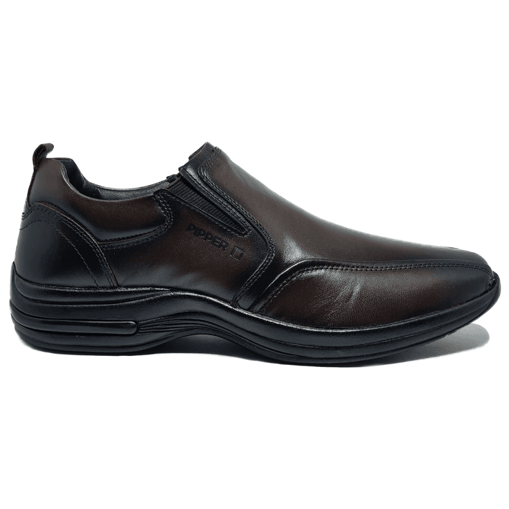 Sapato Social Masculino Pipper Couro Pelica Marrom... - Sapataria Web