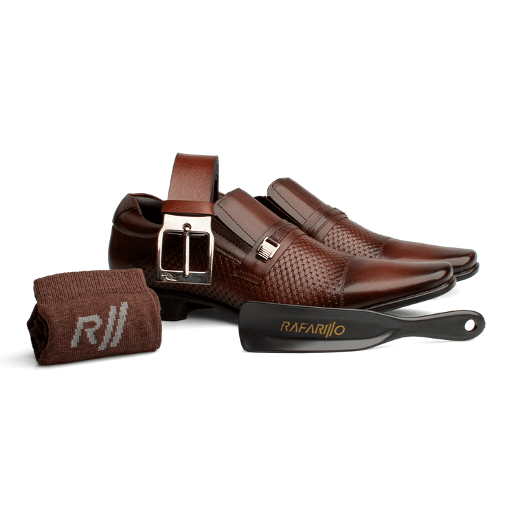 Kit 4 Em 1 Sapato Social Masculino Rafarillo Execu... - Sapataria Web