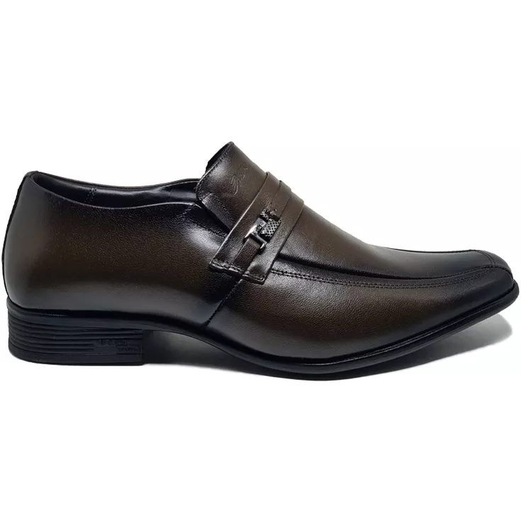 Sapato Social Masculino Jota Pe Airbag Em Couro Marrom 45022 Marrom