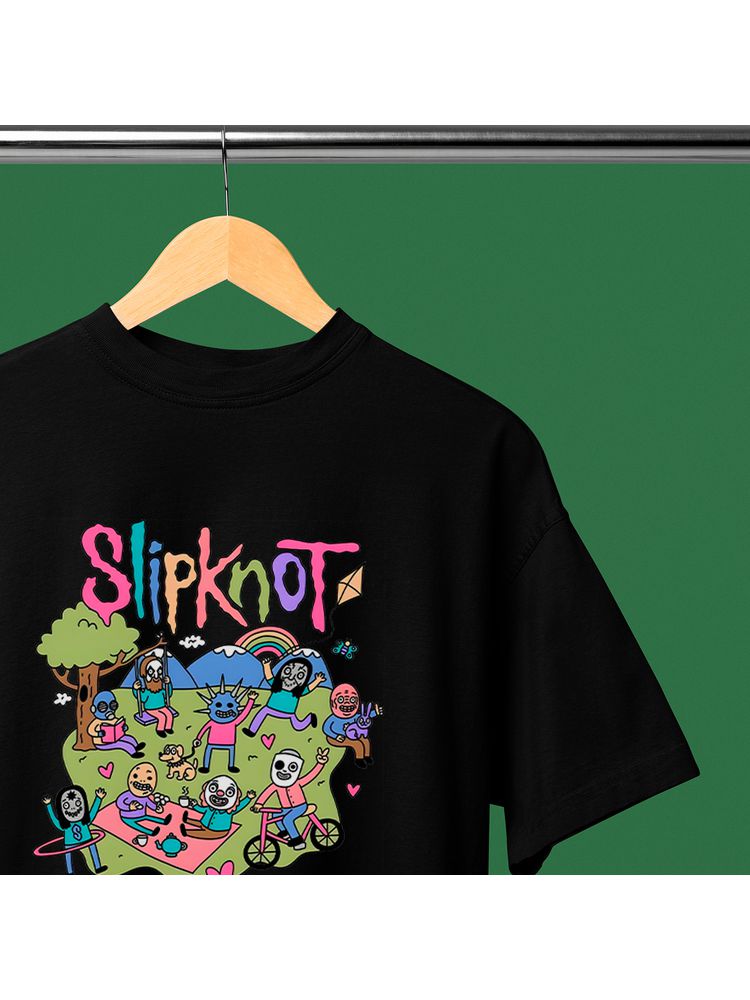 Camiseta Algodão Preta SlipKnot