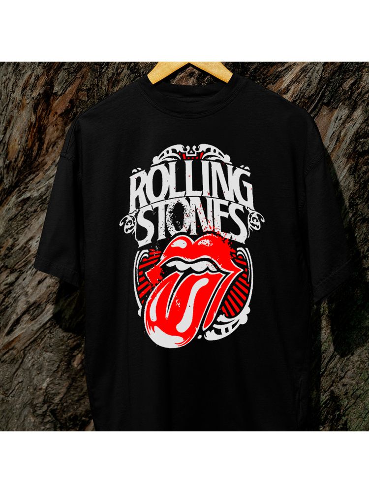 Camiseta Algodão Preta Rollin... - Bronzo