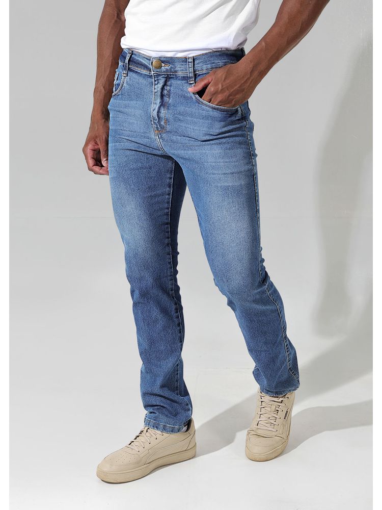 Calça Jeans Reta Masculina