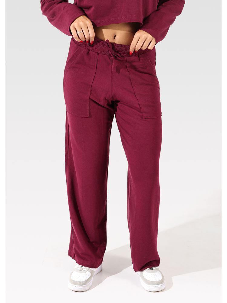 Calça Moletinho Pantalona Bor... - Bronzo