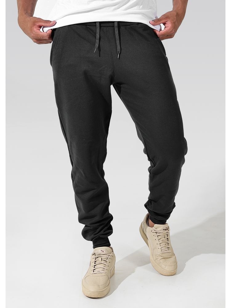 Calça Moletom Masculina Preta - Bronzo