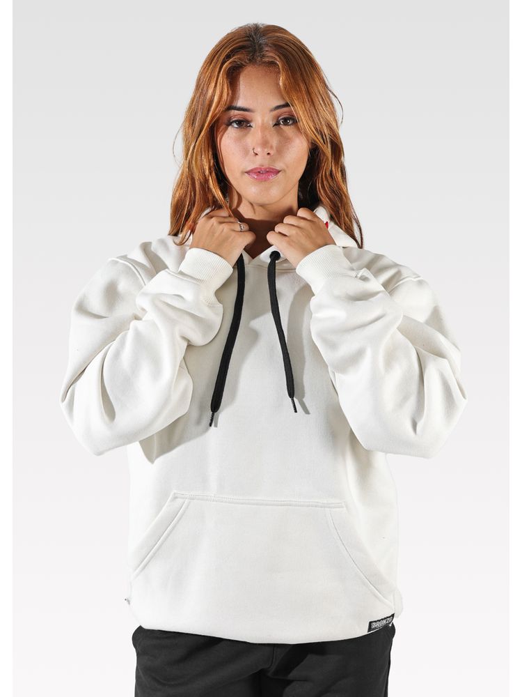Moletom Canguru Off White - Bronzo
