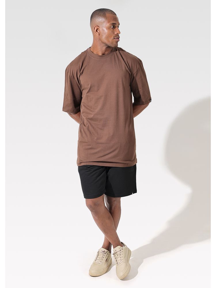 Camiseta Oversized Unissex Marrom