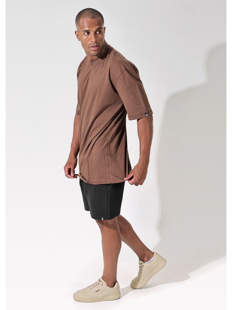 Camiseta Oversized Unissex Marrom