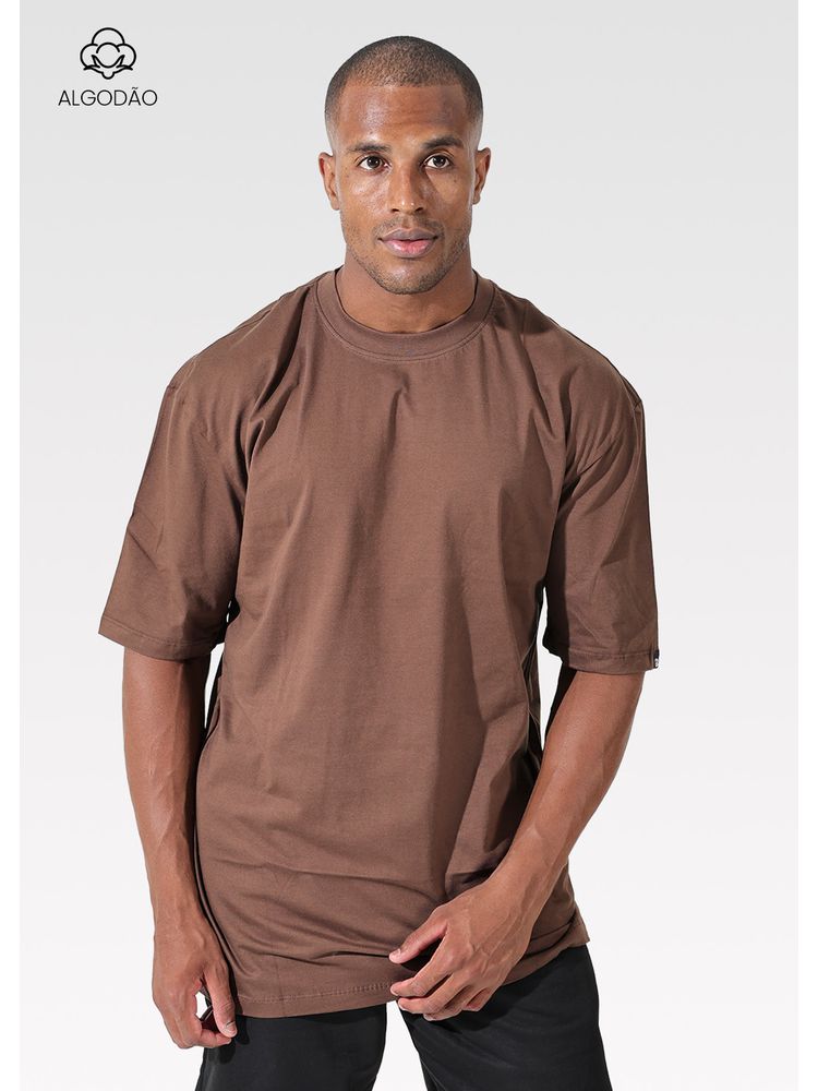 Camiseta Oversized Unissex Ma... - Bronzo