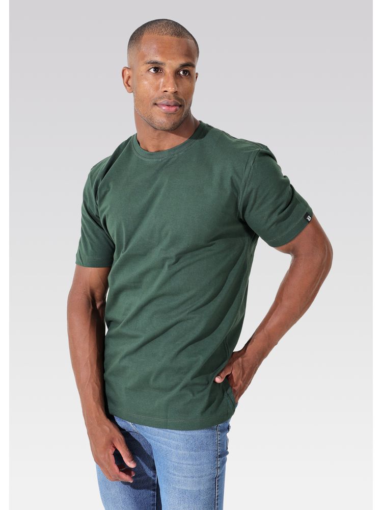Camiseta Masculina Basic Verde Musgo