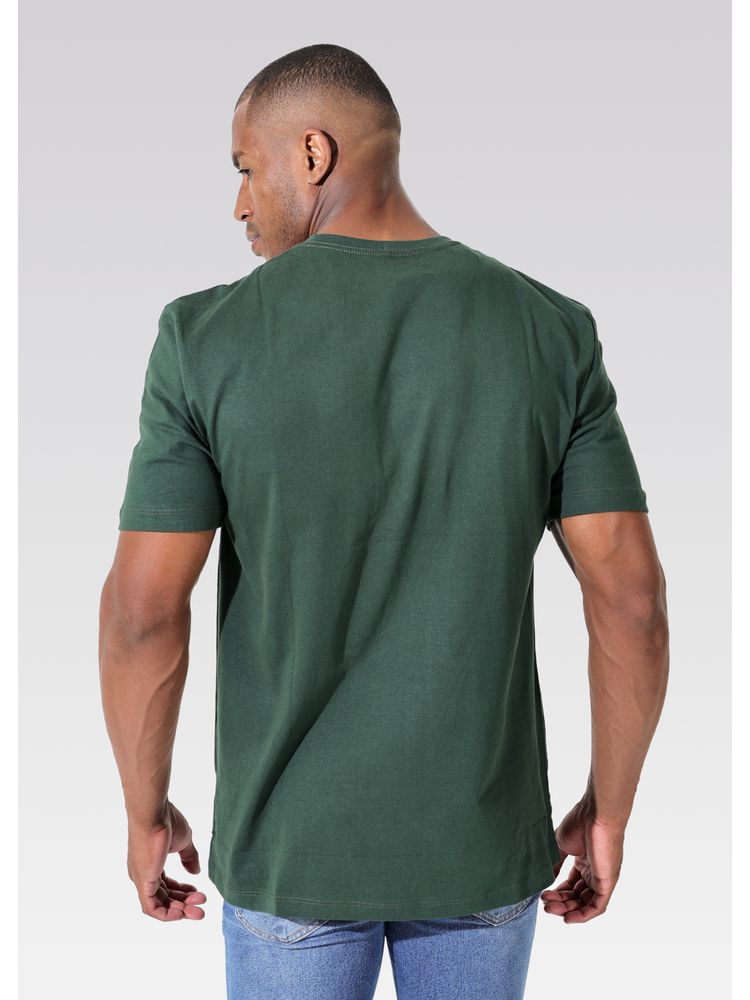 Camiseta Masculina Basic Verde Musgo