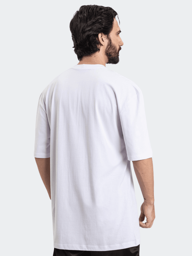 Camiseta Oversized Unissex Branca