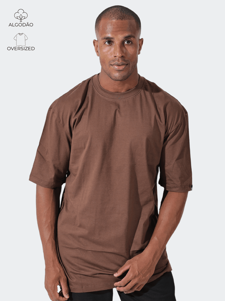 Camiseta Oversized Unissex Ma... - Bronzo