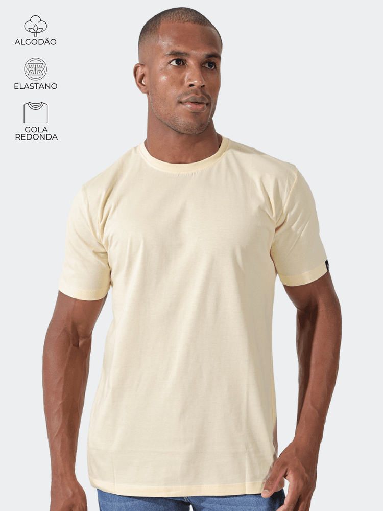 Camiseta Masculina Basic Off ... - Bronzo