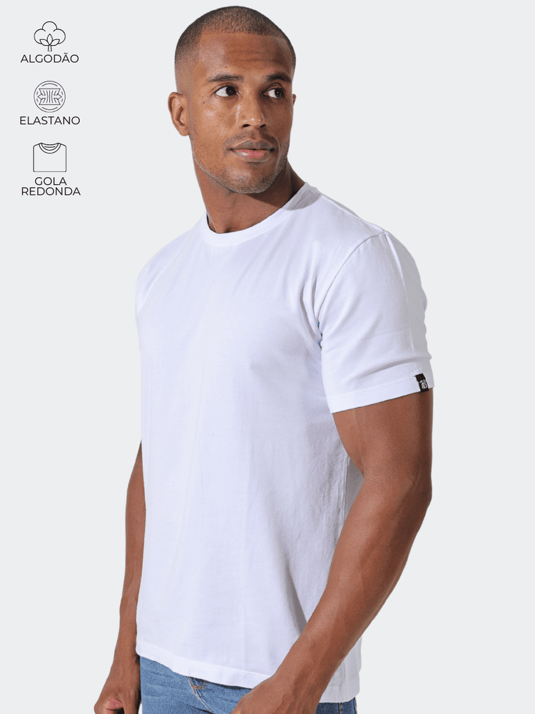 Camiseta Masculina Basic Bran... - Bronzo