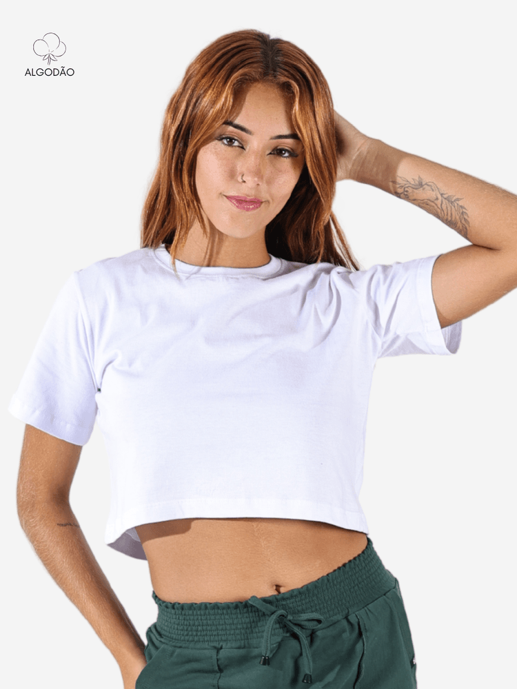 Cropped Feminino Branco - Bronzo