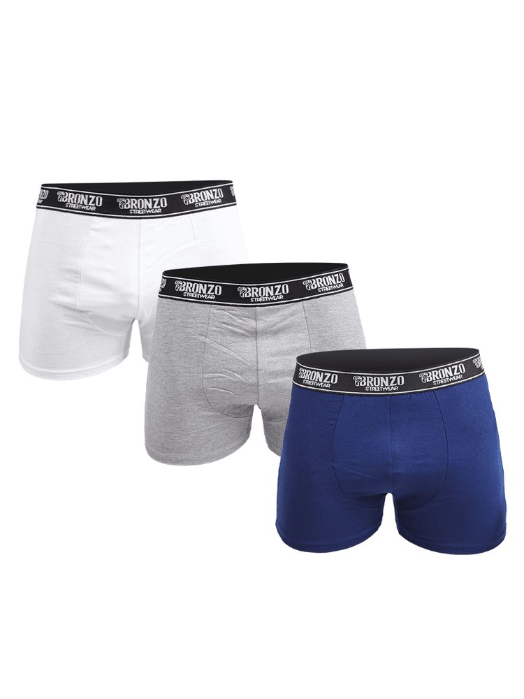 Kit 3 Cuecas Boxer Masculinas - Bronzo