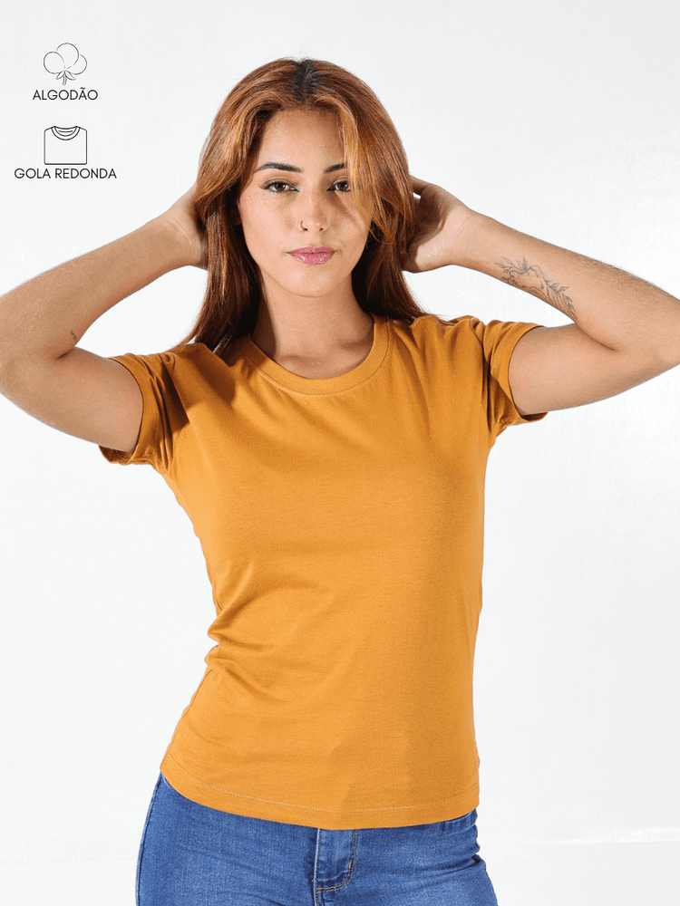 Baby Look Feminina Caramelo - Bronzo