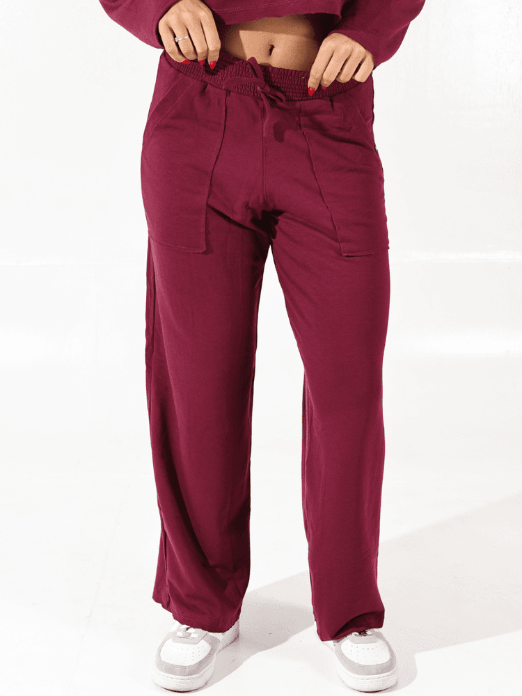 Calça Moletinho Pantalona Bor... - Bronzo