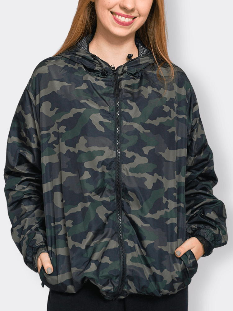 Corta Vento Impermeável Unissex Camuflado