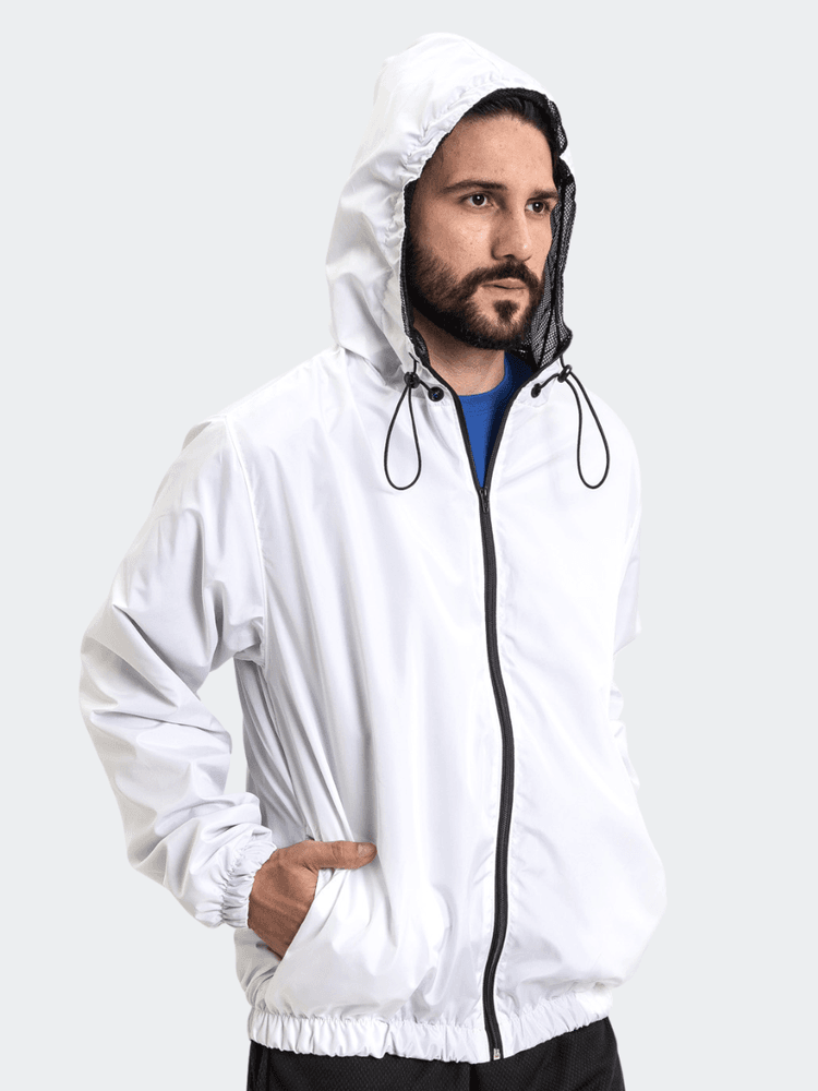 Corta Vento Impermeável Unissex Branco