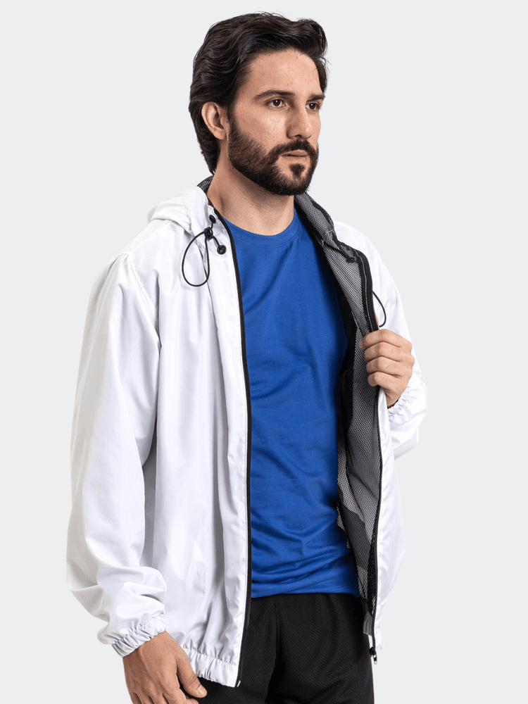 Corta Vento Impermeável Unissex Branco