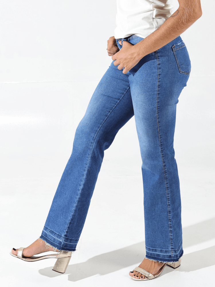 Calça Jeans Boot Cut Feminina - Bronzo