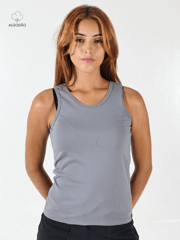 Regata Feminina Cinza - Bronzo