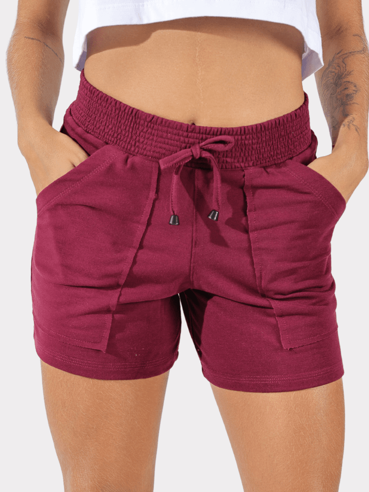 Shorts Moletinho Bordô - Bronzo