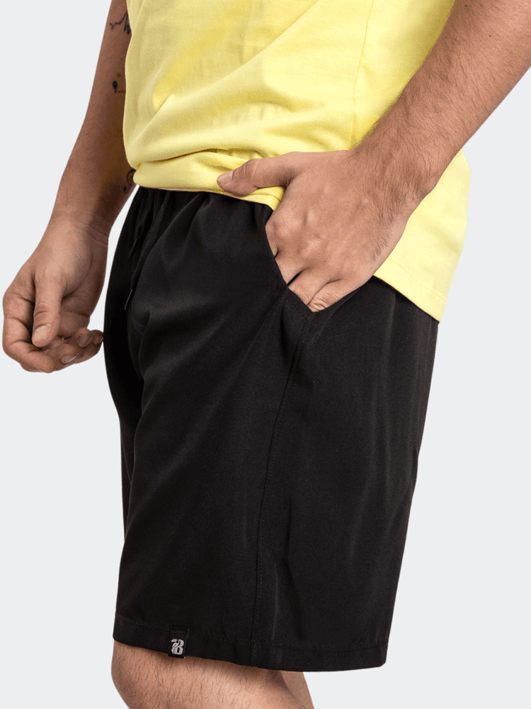 Bermuda Tactel Masculina Preta