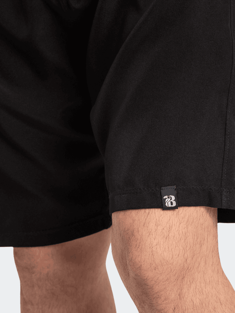 Bermuda Tactel Masculina Preta