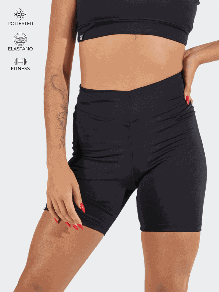 Short Fitness Preto - Bronzo