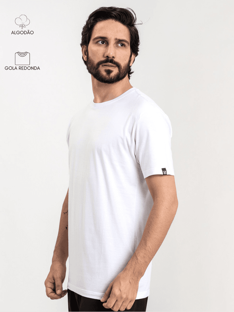 Camiseta Masculina Basic Bran... - Bronzo