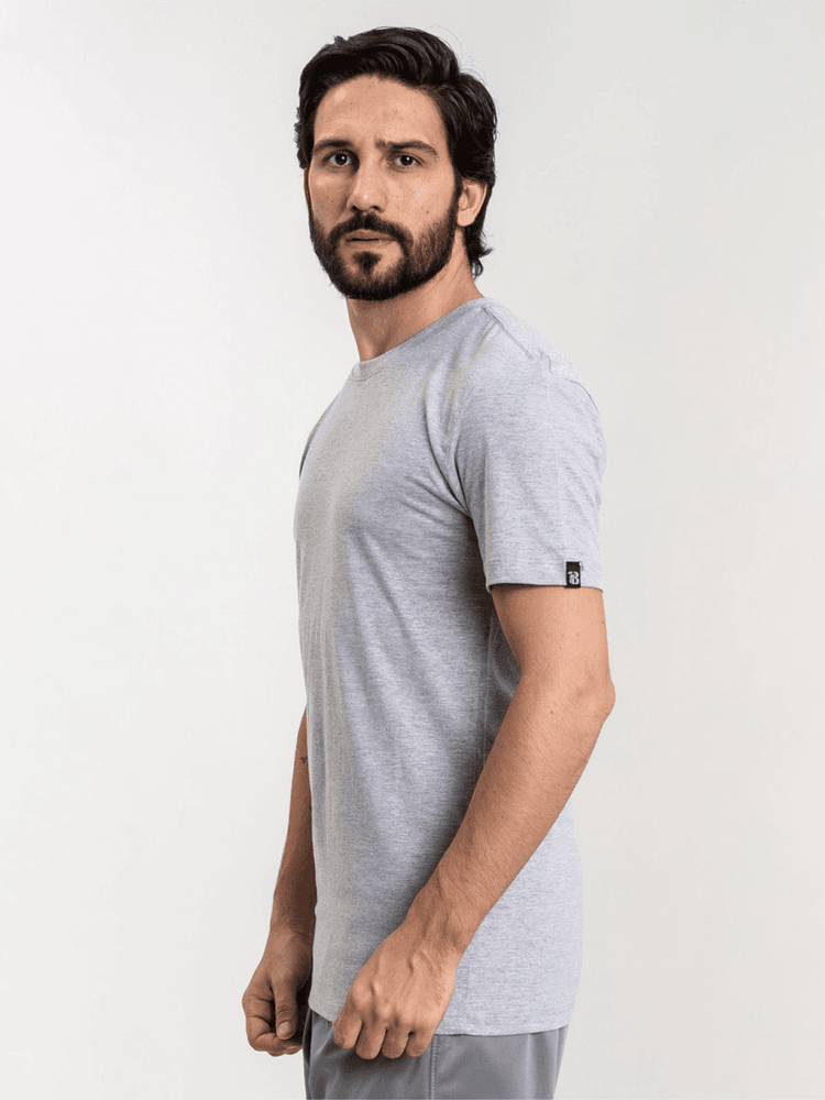 Camiseta Masculina Basic Cinza
