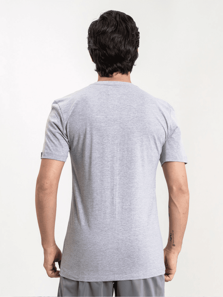 Camiseta Masculina Basic Cinza