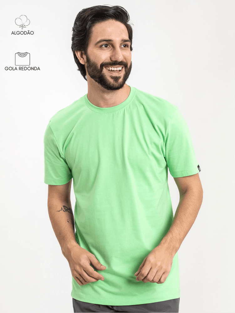 Camiseta Masculina Basic Verd... - Bronzo