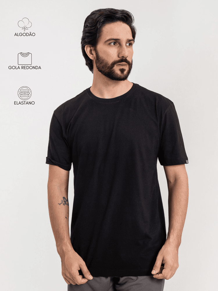 Camiseta Masculina Basic Pret - Bronzo