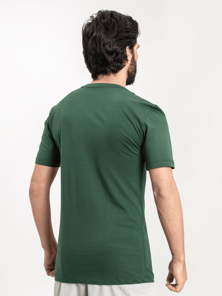 Camiseta Masculina Basic Verde Musgo