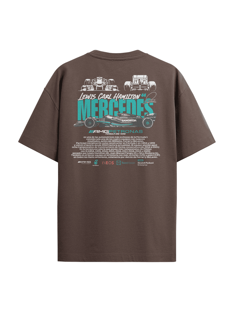 Camiseta Oversized Mercedes - Bronzo